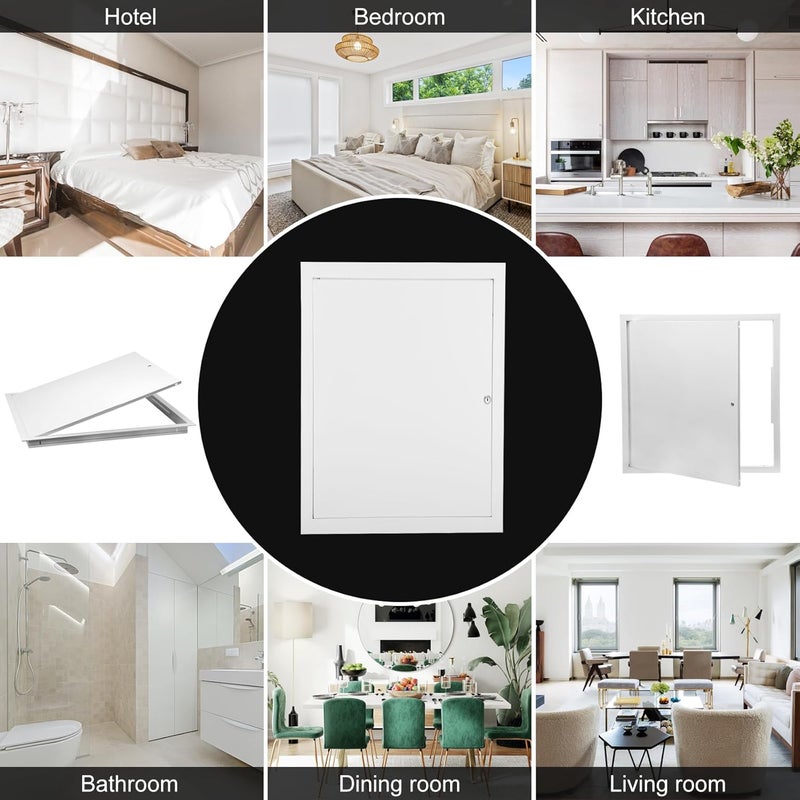 Joogto Thicken 1mm 16 x 24 Access Panel for Drywall,Attic Door, Ceiling Access Panel for Drywall,16x24 Metal Access Panels are Thickened to 1mm to Solve The Problem of Fragile Panels(Screwdriver Latch) - Image 4